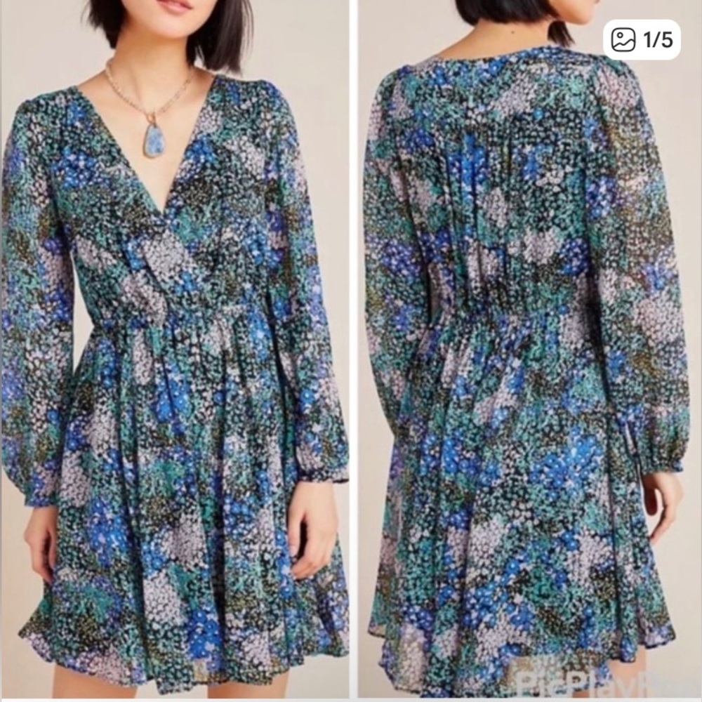 Maeve by Anthropologie Carolyn mini floral dress